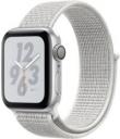 Apple Watch Series 4 Nike 40mm Silver Aluminum Case with Fabric Summit White Sport Loop MU7F2LL/A GPS Only