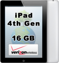 Apple iPad 4th Generation 16GB Wi-Fi 4G Verizon Retina Display A1460