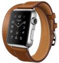 Apple Watch Hermes Double Tour 38mm Stainless Steel Case with Fauve Barenia Leather Band MLC02LL/A