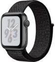 Apple Watch Series 4 Nike 40mm Space Gray Aluminum Case with Fabric Black Sport Loop MU7G2LL/A GPS Only