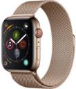 Apple Watch Series 4 44mm Gold Stainless Steel Case with Gold Milanese Loop MTV82LL/A GPS Cellular