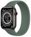 Apple Watch Series 7 41mm Space Black Titanium Case with Apple OEM Band A2475 GPS Cellular