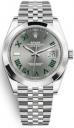 Rolex Datejust 41 Oystersteel Smooth Jubilee Slate Green Roman Wimbledon 126300