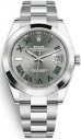 Rolex Datejust 41 Oystersteel Smooth Slate Green Roman Wimbledon 126300