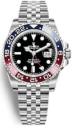 Rolex GMT Master II 40mm Steel Jubilee Blue Red Bezel Black Dial 126710BLRO Pepsi