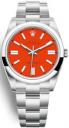 Rolex Oyster Perpetual 41 Oystersteel Coral Red Dial 124300