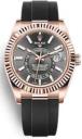 Rolex Sky Dweller Oysterflex Everose Gold Slate Dial 326235