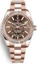 Rolex Sky Dweller Everose Gold Chocolate Dial 326935